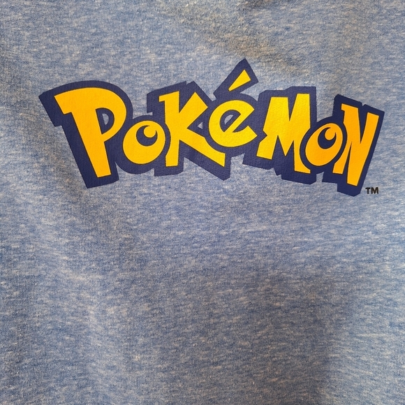 Pokeman Pikachu Graphic Pullover Hoodie. Youth size M - Picture 3 of 5